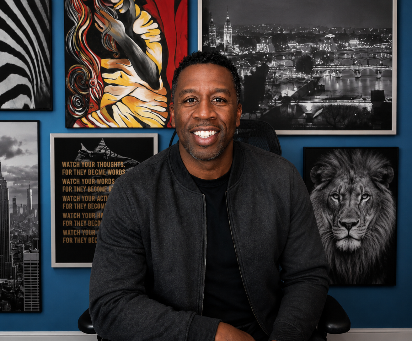 Quincy Gibbs in his studio